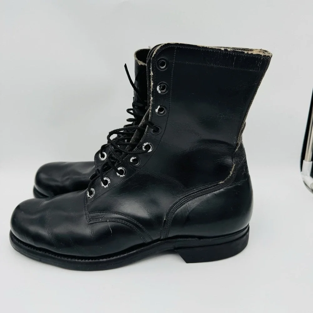 VTG Brown Shoe Co Vietnam Era Combat Jump Boots Sz 11R BF Goodrich OCT 1966 USA